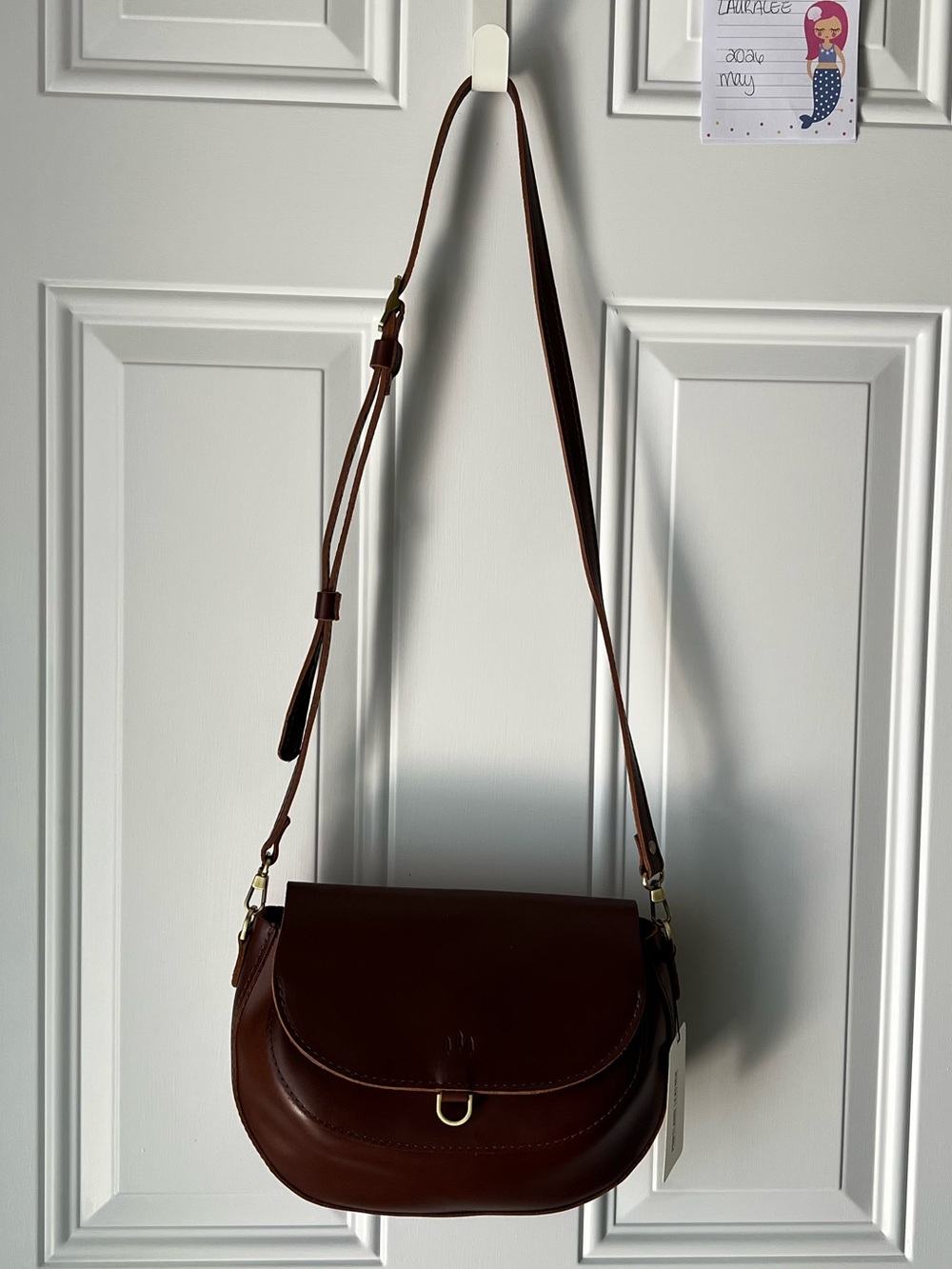 PLG Monaco Crossbody Chocolate Brown - Picture 2 of 8